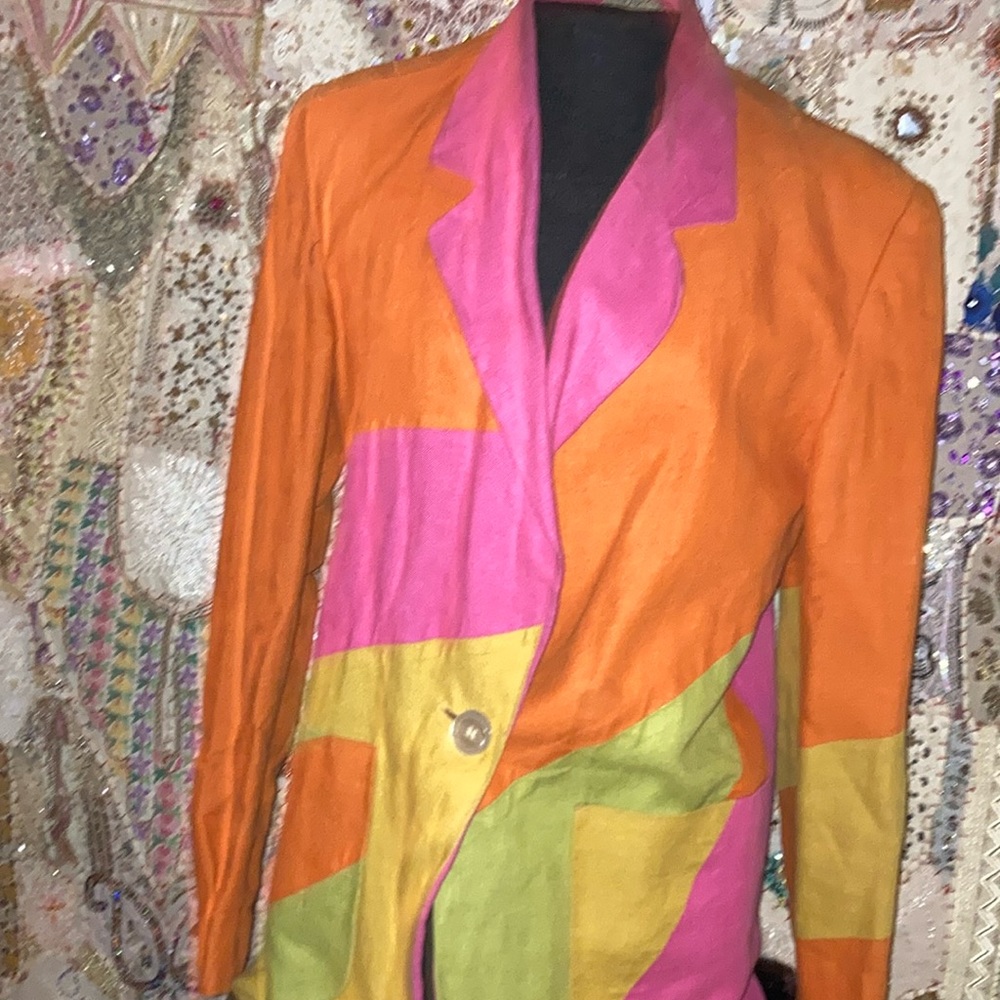 100% Lining Shell 100% Polyester Lining 1 Button … - image 1